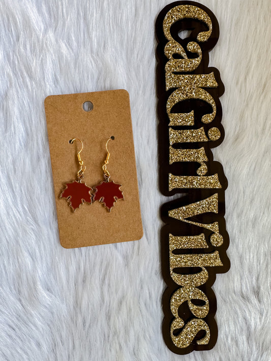 Maple Leaf Earrings